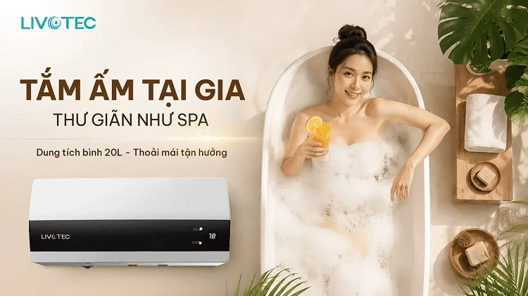Bình nóng lạnh 20L Livotec