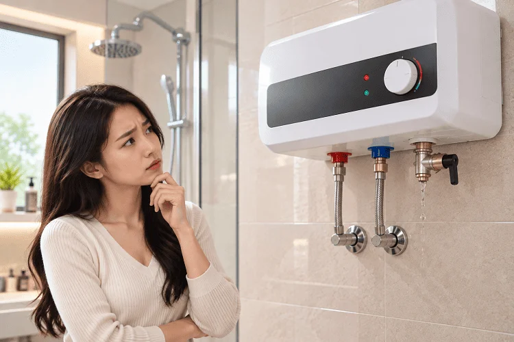 Bình nóng lạnh bị rò nước có sao không?
