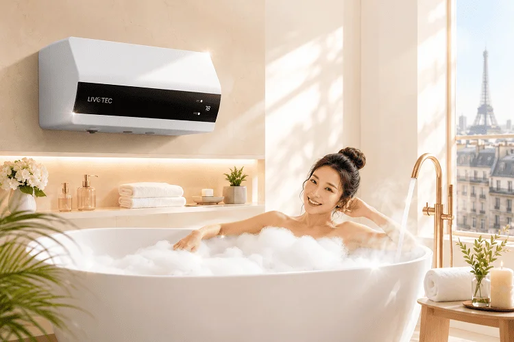 Kiểu dáng bình nóng lạnh Livotec