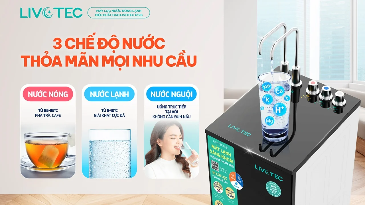 che-do-nuoc-may-loc-nuoc-nong-lanh-livotec-612s