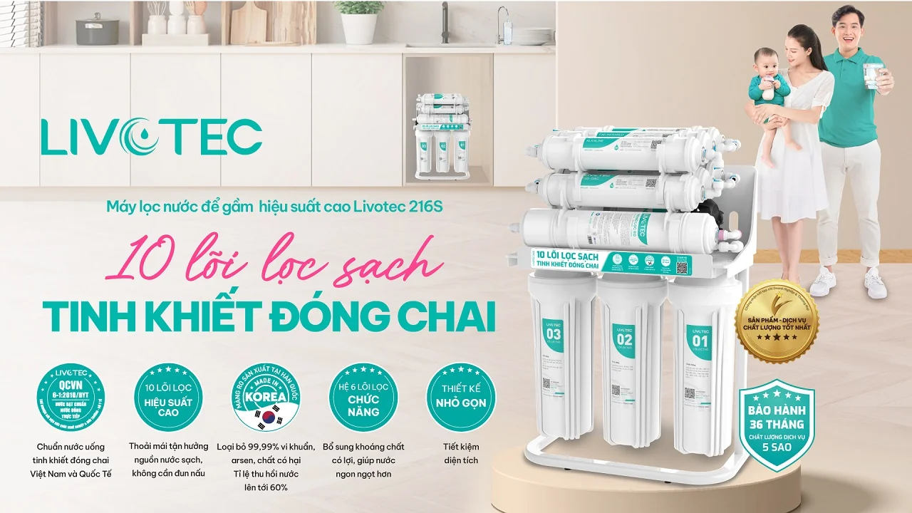 KV máy lọc nước RO Livotec 216S