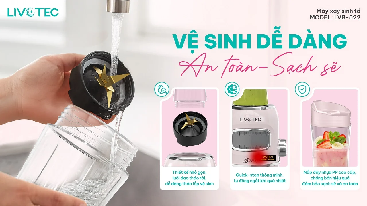 may-xay-sinh-to-livotec-lvb-522-ve-sinh-nhanh-chong