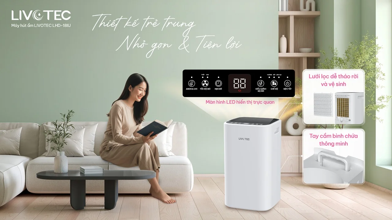 may-hut-am-livotec-lhd-18iu-thiet-ke-nho-gon-tre-trung