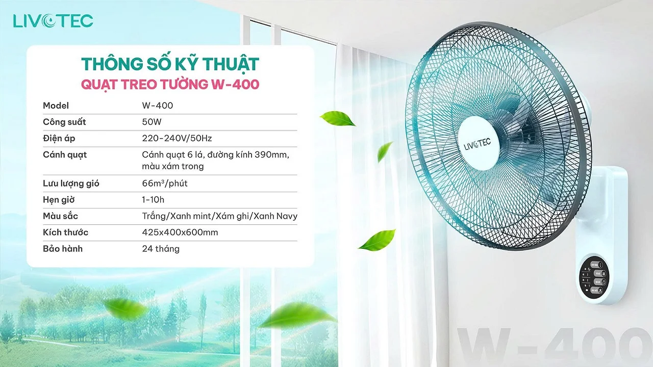thong-so-ky-thuat-quat-treo-tuong-livotec-w-400