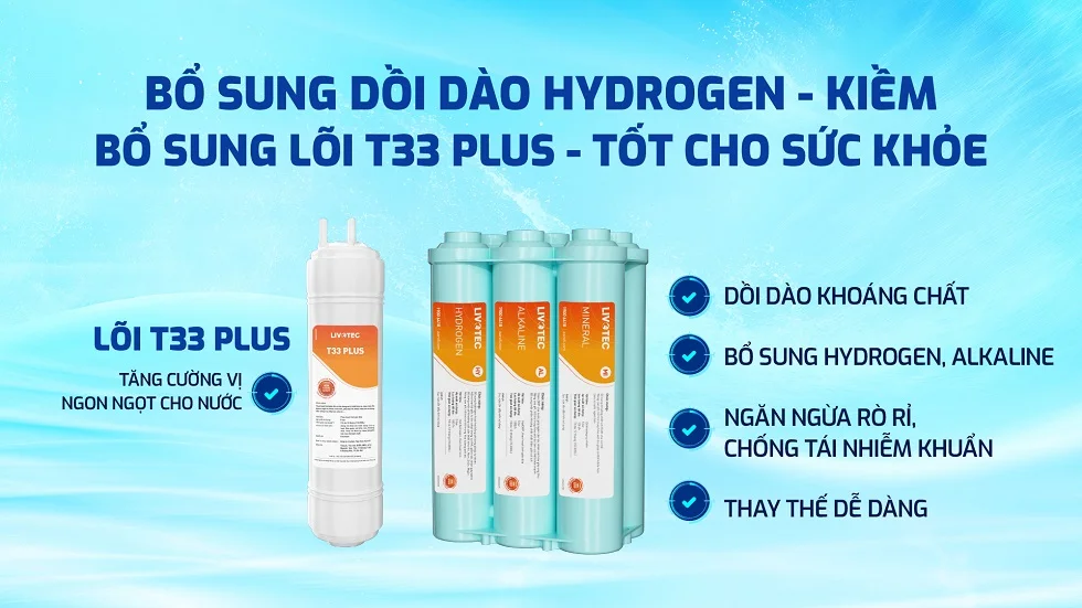 Livotec CL36 - 6 lõi đúc nguyên khối, tăng khoáng, tốt cho sức khỏe