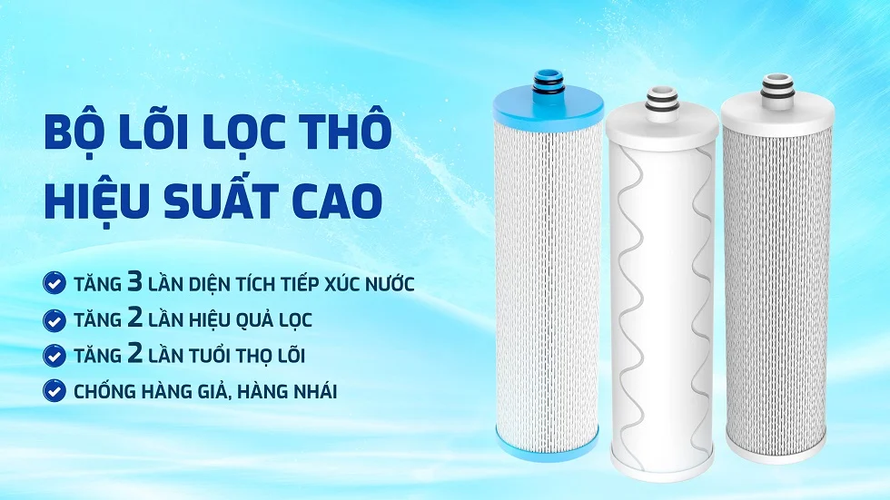 Hệ lõi lọc thô hiệu suất cao chống hàng giả, bảo vệ hệ thống lọc