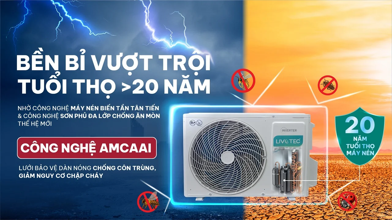 Điều hòa Livotec DH18 Inverter TSP 7
