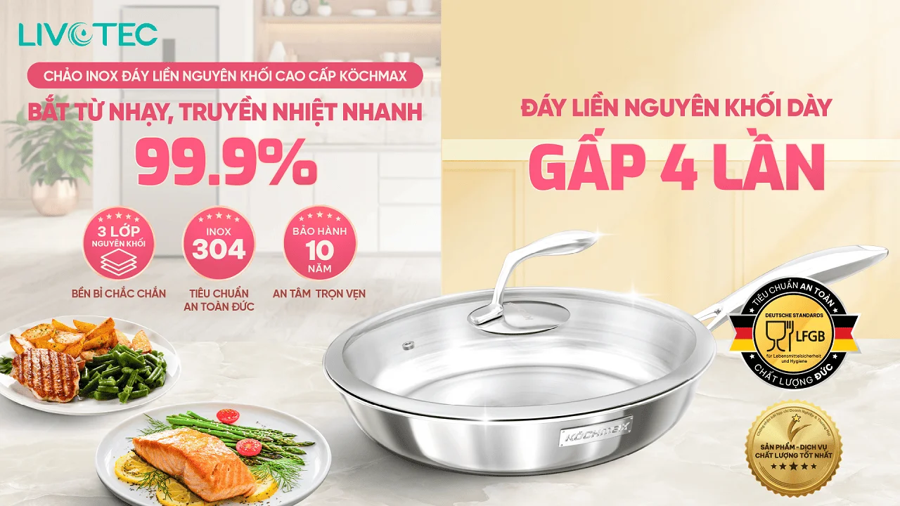 Chảo inox KOCHMAX KMP-28