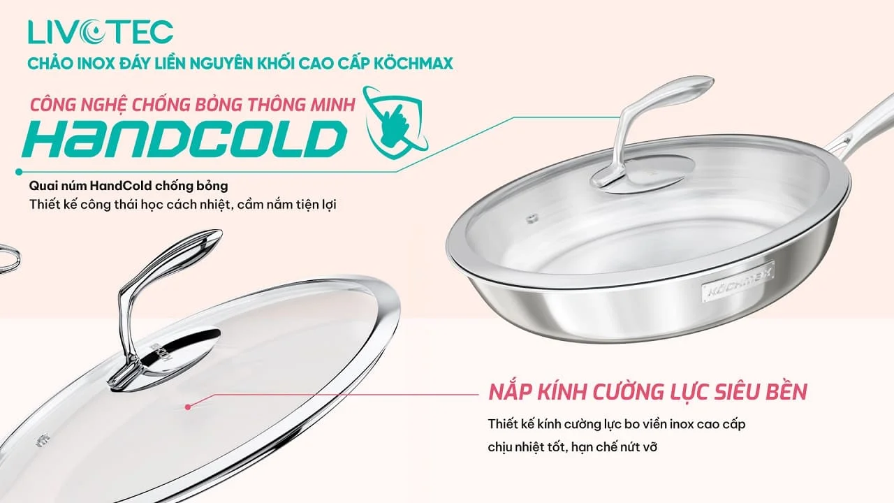 Tay cầm chảo KOCHMAX KMP-28 chống nóng, tiện lợi khi sử dụng