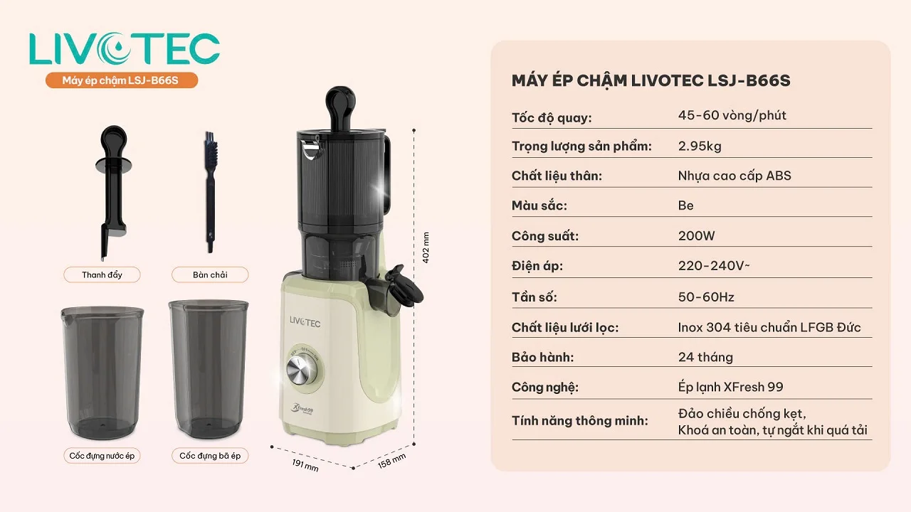Thông số kỹ thuật LSJ-B66S