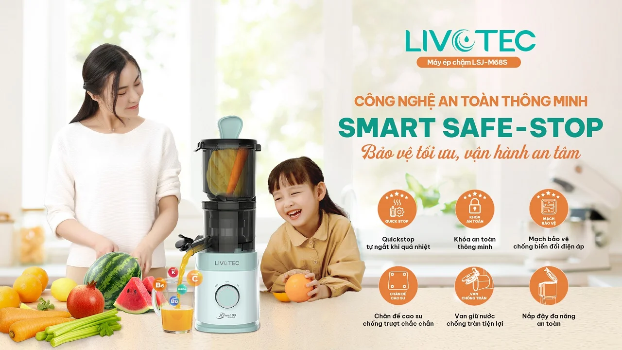 Công nghệ an toàn thông minh của Livotec LSJ M68S