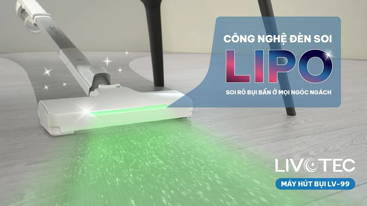 Công nghẹ đèn soi LIPO của máy hút bụi LV-99
