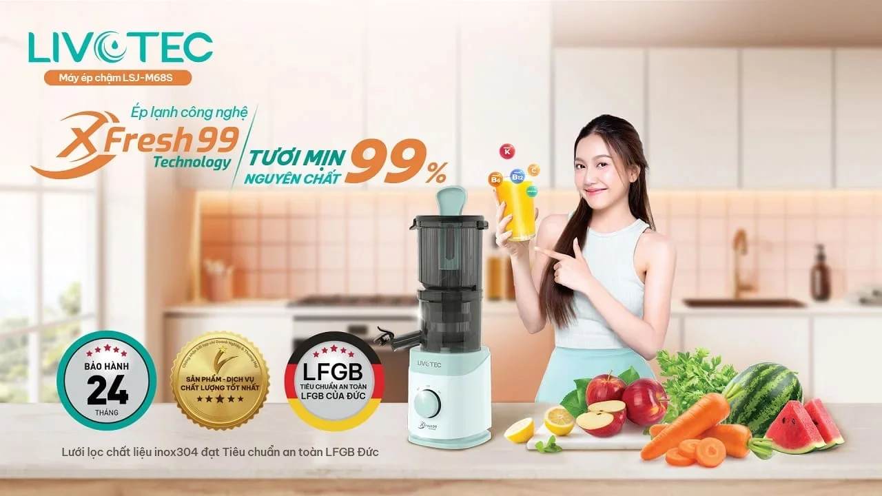 Livotec LSJ M68s ép lạnh thông minh công nghệ