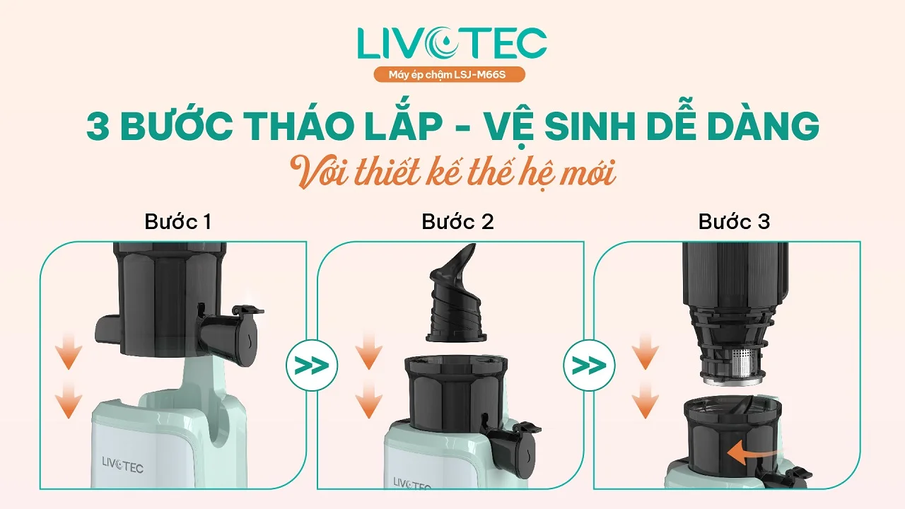 Ba bước tháo lắp của LSJ-M66s