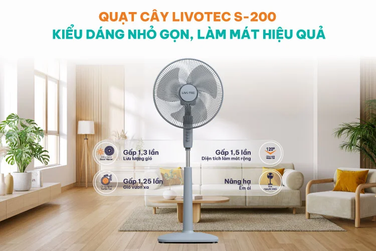 Quạt điện đứng giá rẻ S-200