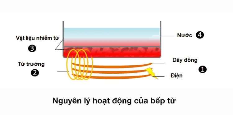 Nguyên lý hoạt động của bếp từ