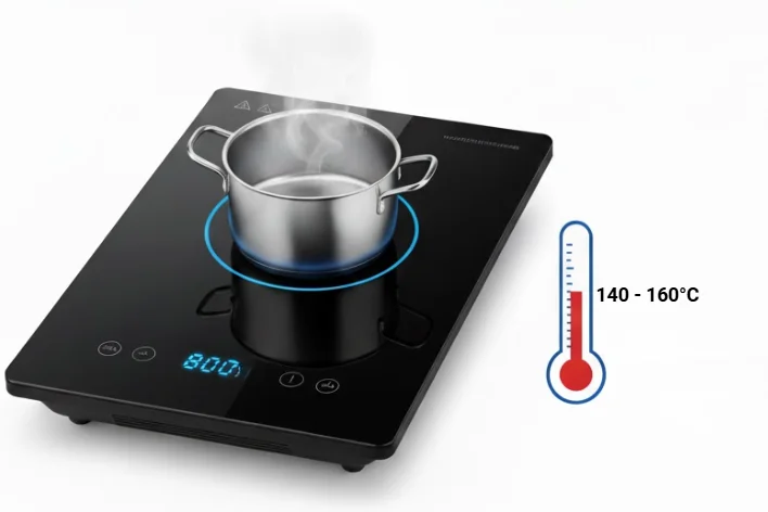 800W bằng bao nhiêu độ C?