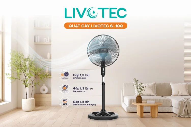 Quạt cây giá rẻ Livotec S-100