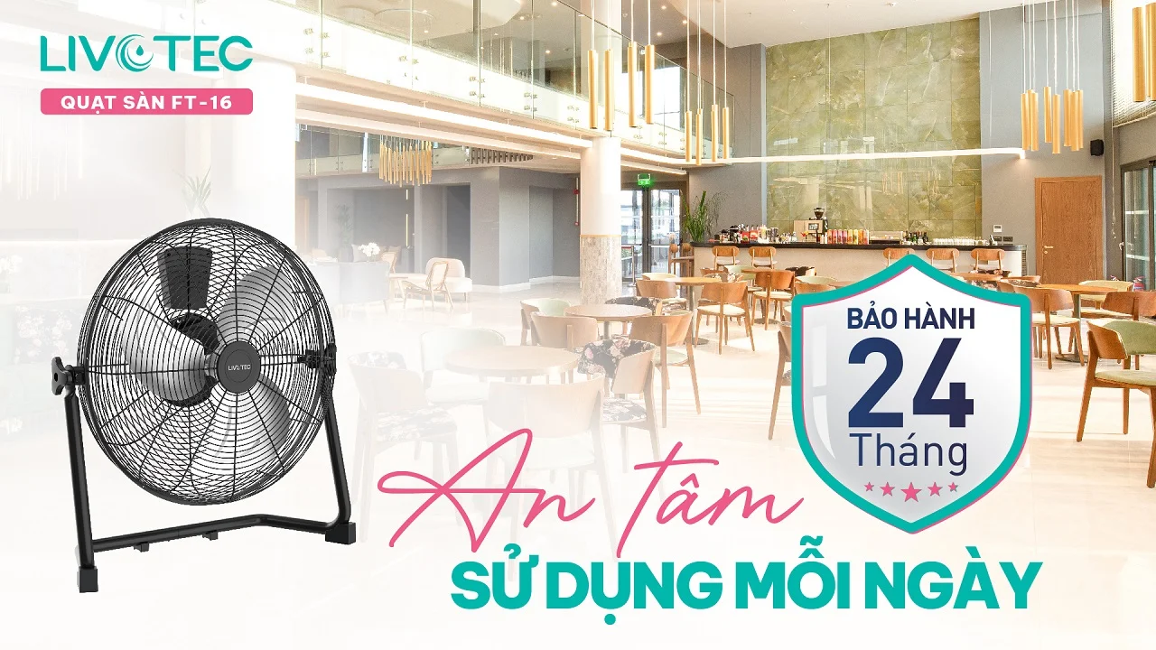 Quạt sàn Livotec FT-16 bảo hành 2 năm chính hãng
