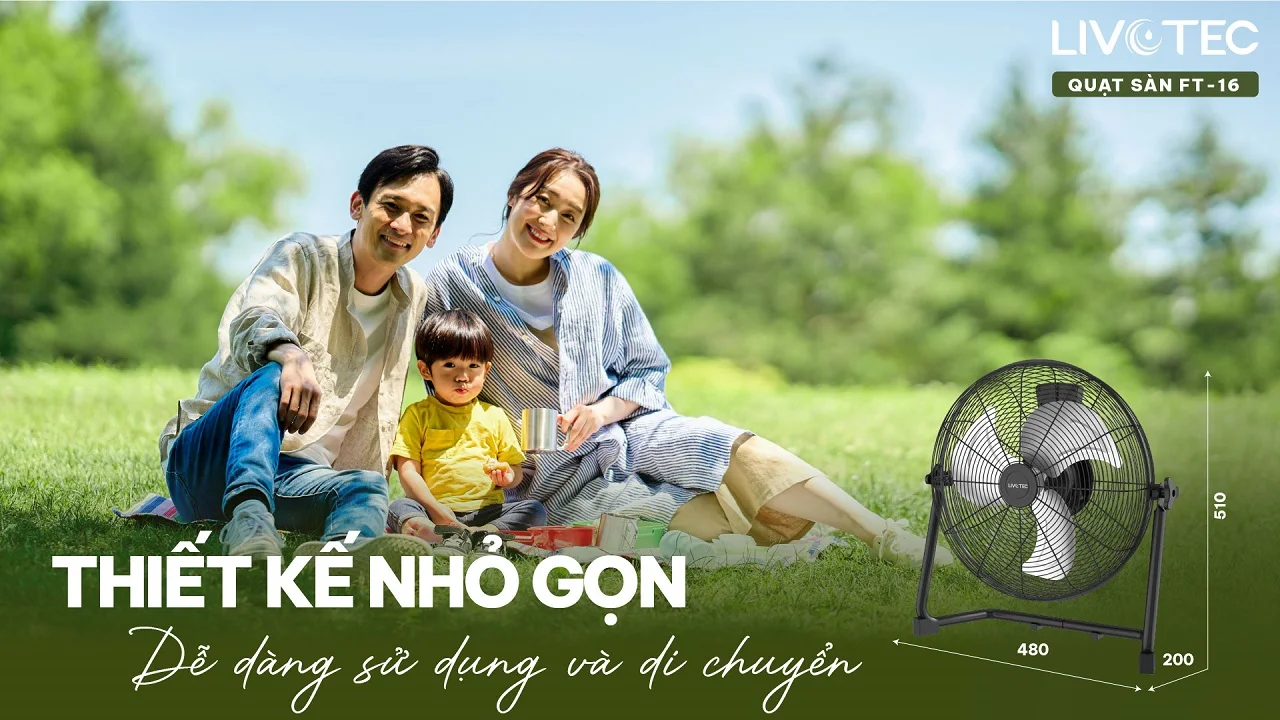 Livotec FT-16 thiết kế gọn nhẹ, dễ dàng bố trí mọi nơi