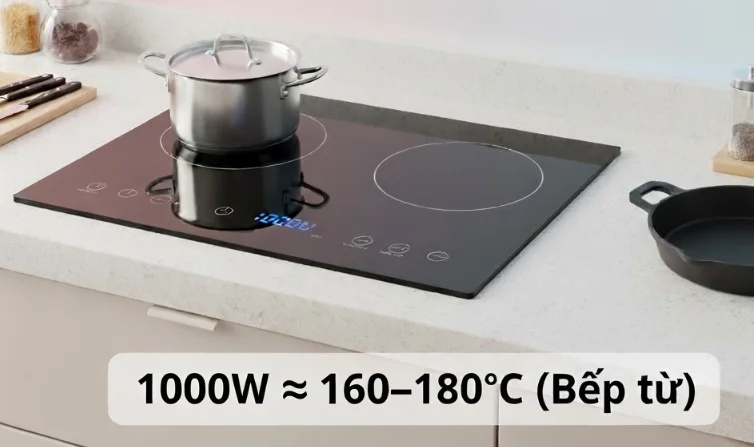 Cách quy đổi công suất 1000W sang nhiệt độ