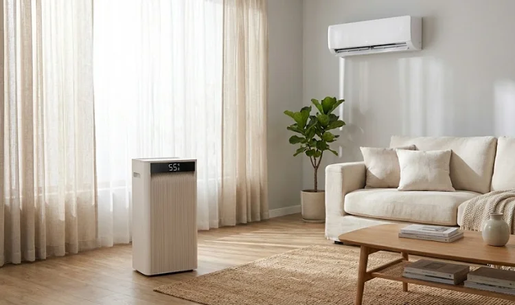 Máy hút ẩm giúp giảm hao mòn cho điều hòa